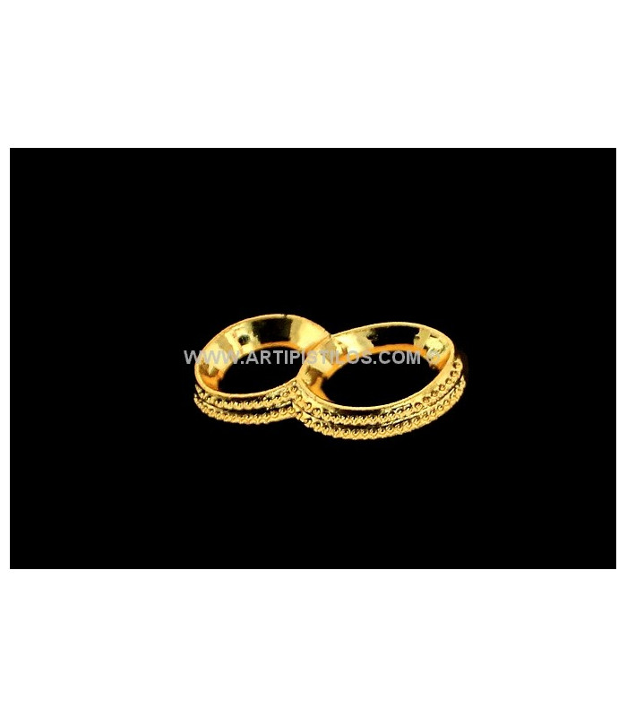 ALLIANCES EN PLASTIQUE 2,5 X 1 CMS.