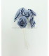 BOUQUET 12 FLEURS EN SATIN