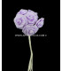 BOUQUET 12 FLEURS EN SATIN