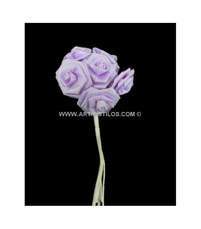 BOUQUET 12 FLEURS EN SATIN