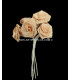 BOUQUET 12 FLEURS EN SATIN