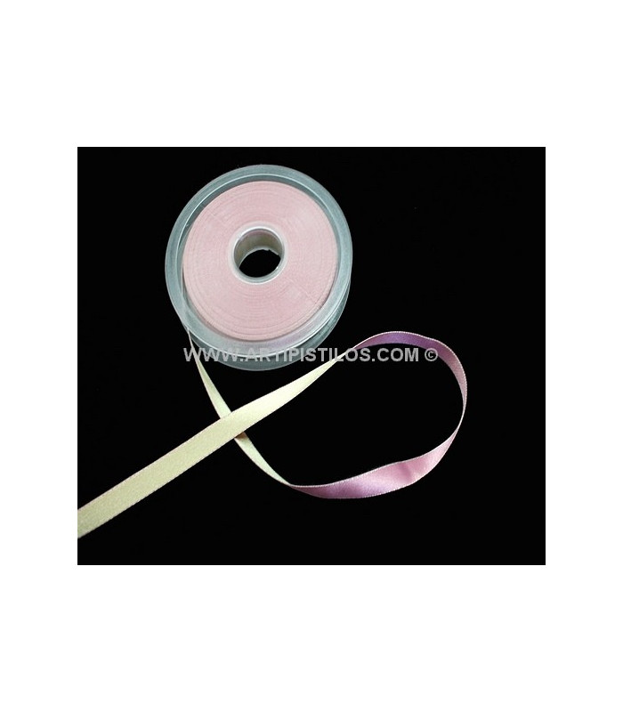 RUBAN EN SATIN BICOLORE