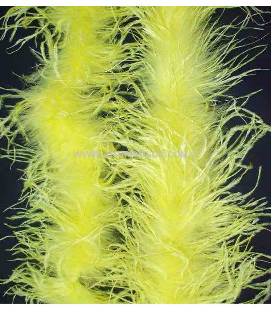 Boa D´autruche 45 Grs. Jaune 1,80 Mts. X 45 Grs. - Boas Plumes