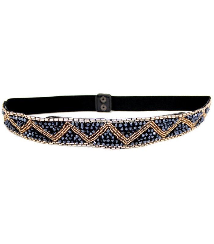 CEINTURE ÉLASTIQUE AVEC CHAPELETS