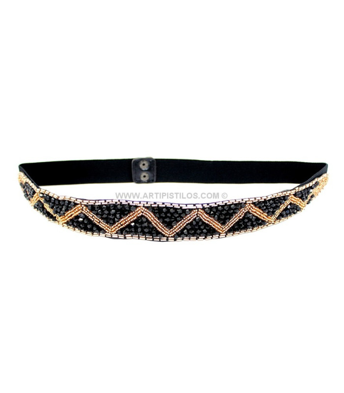CEINTURE ÉLASTIQUE AVEC CHAPELETS
