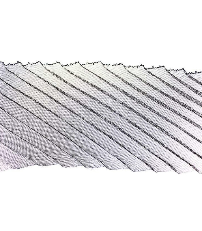CRIN PLISSE DIAGONALE 11 X 60 CMS.