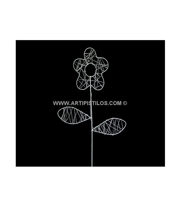 FLEUR MÉTALLIQUE DÉCORATIVE