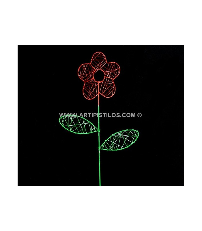 FLEUR MÉTALLIQUE DÉCORATIVE