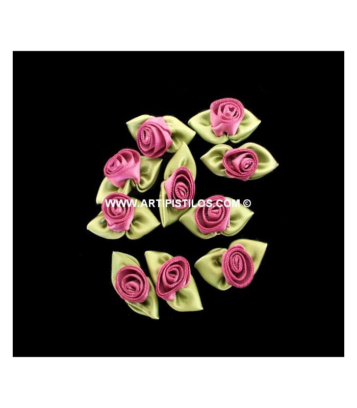 ROSE GRANDE EN SATIN