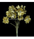 FLEUR EN PORCELAINE QUATRE FEUILLES AVEC CRISTAL