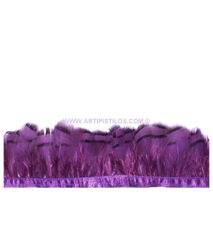RUBAN PLUMES DE PERDRIX 10 CMS.