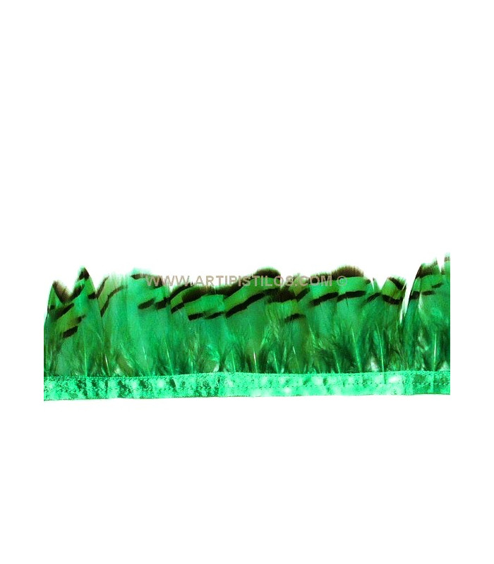 RUBAN PLUMES DE PERDRIX 10 CMS.