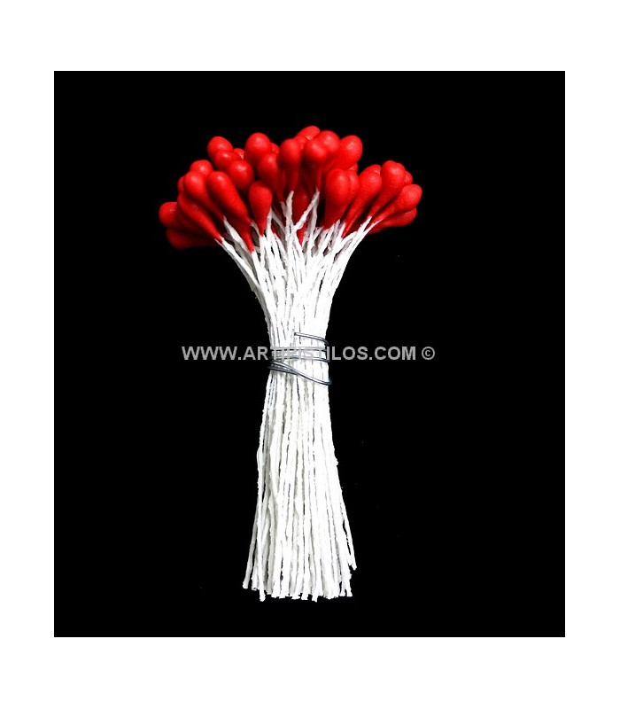 BOUQUET 90 PISTILS 5 MM. MAT TIGE FIL DE FER
