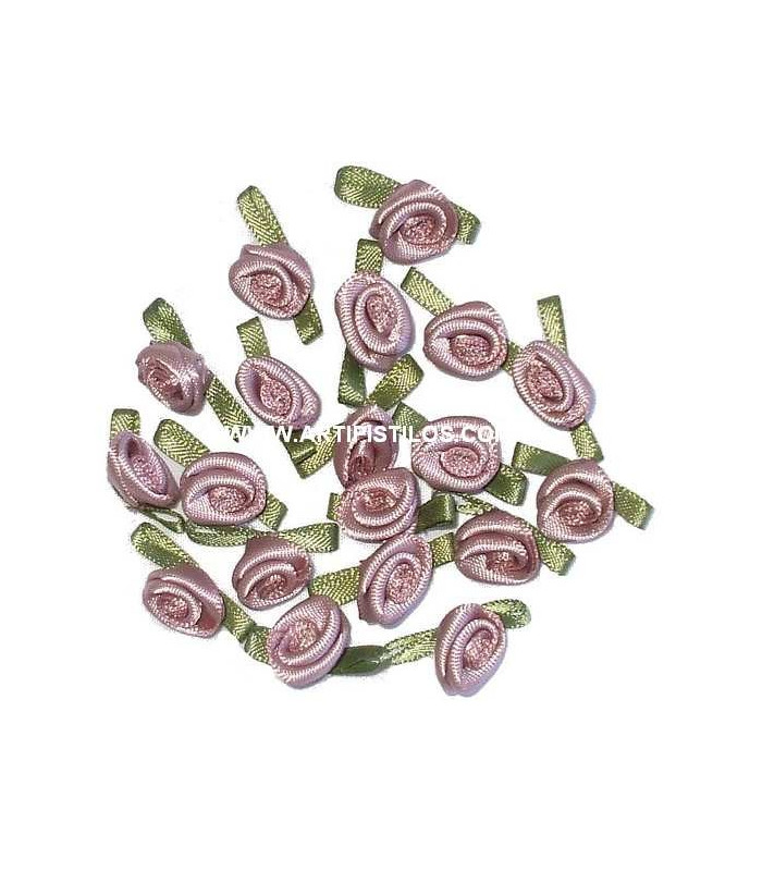 ROSE PETITE EN SATIN