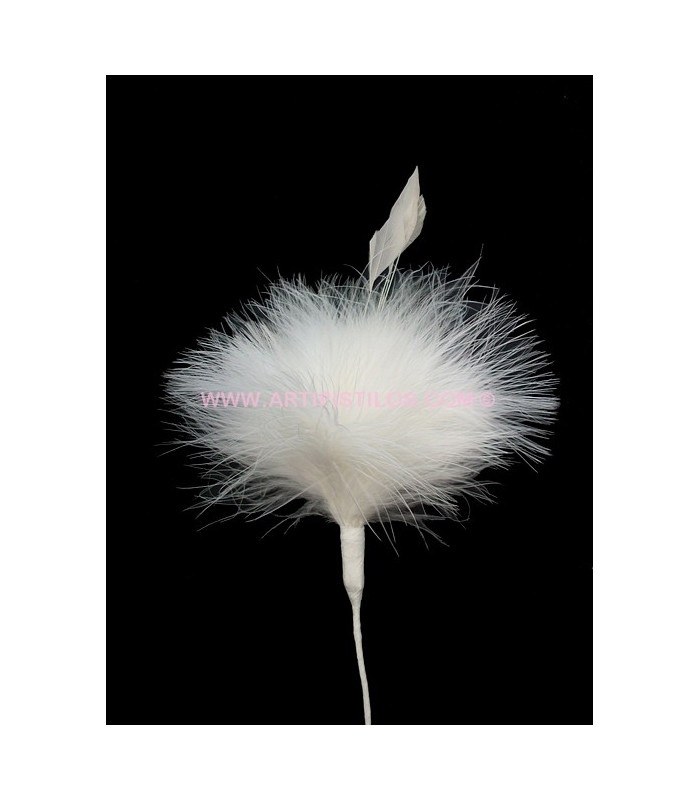 BOUQUET PLUMES MARABU/ANTENNE DE COQ
