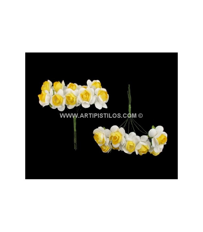 BOUQUET 10 FLEURS EN PAPIER