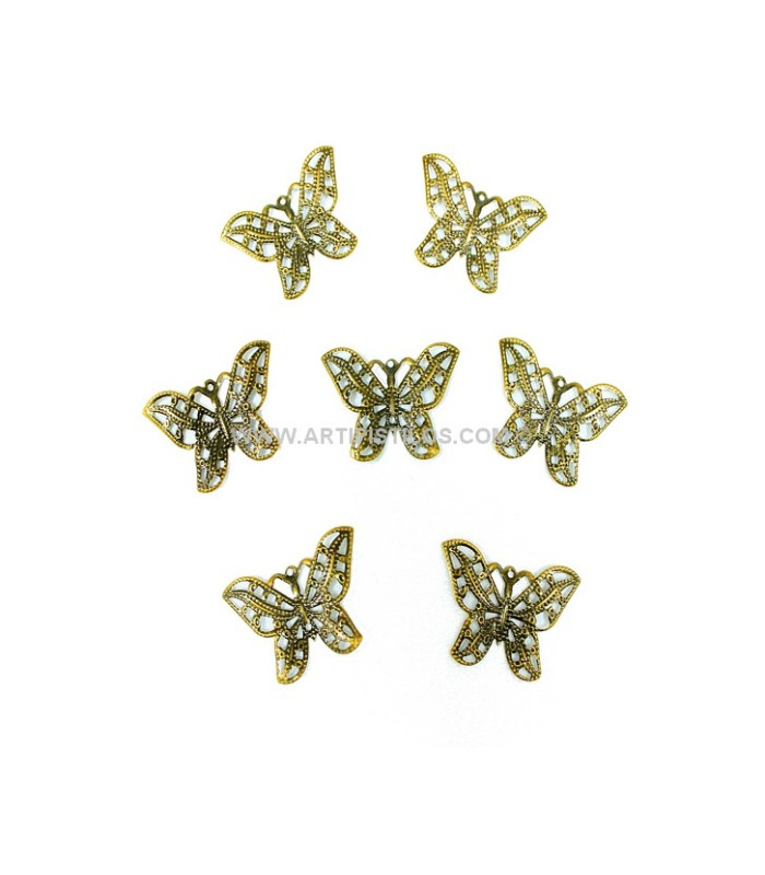 FILIGRANE PAPILLON LAITON 31 X 22 MM.