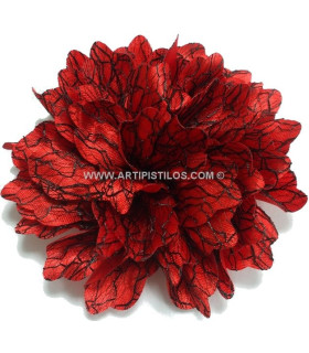 Fleur en satin 12 cm