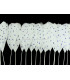 FRANGE DE PLUMES DE CANARD À POIS 25 CMS.