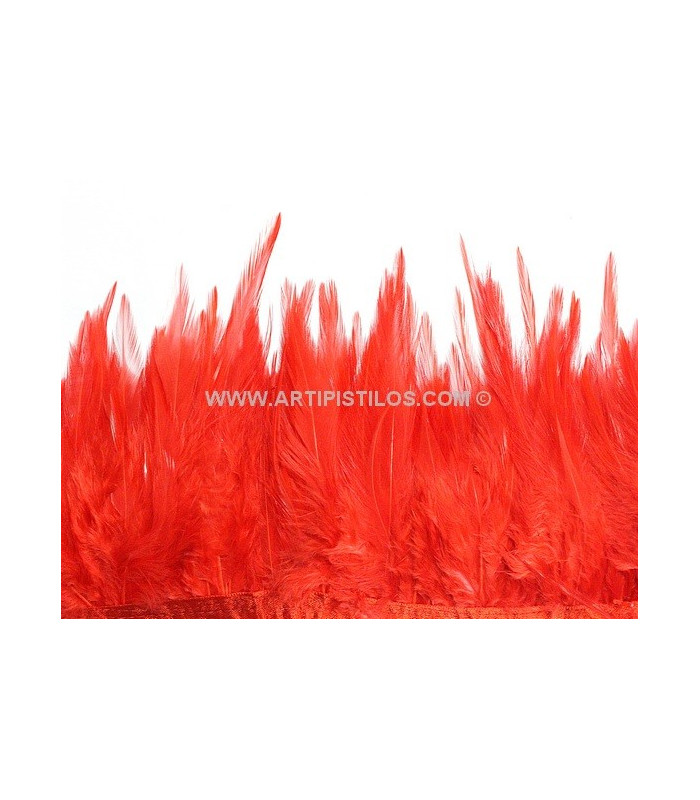 FRANGE DE PLUMES DE COQ 10 CMS.