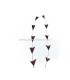 PLUME DÉCOUPÉE ARROW BICOLORE 28 CMS.