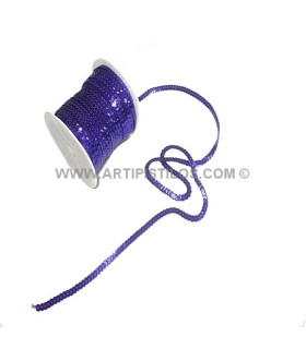 RUBAN PAILLETTES 6 MM. X 1 MT.