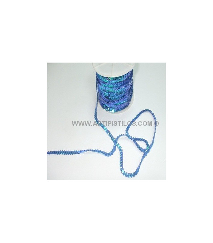 RUBAN PAILLETTES 6 MM. X 1 MT.