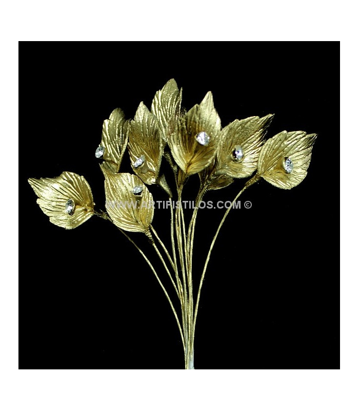 FLEUR PORCELAINE "CALA" AVEC RHINESTONE