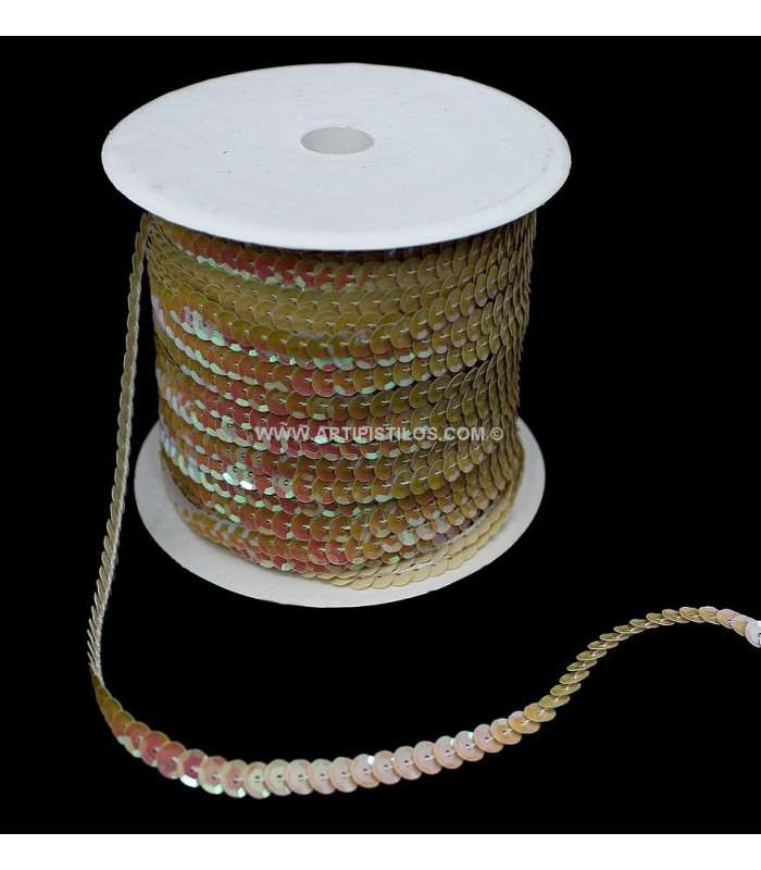 RUBAN PAILLETTES 6 MM. X 1 MT.