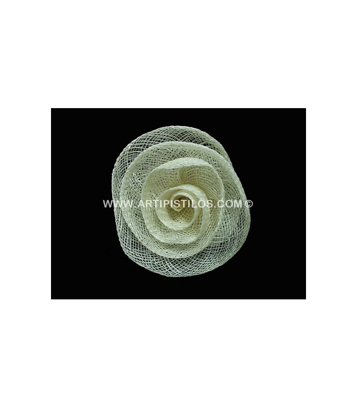 FLEUR EN SINAMAY MOYENNE 10 CMS.