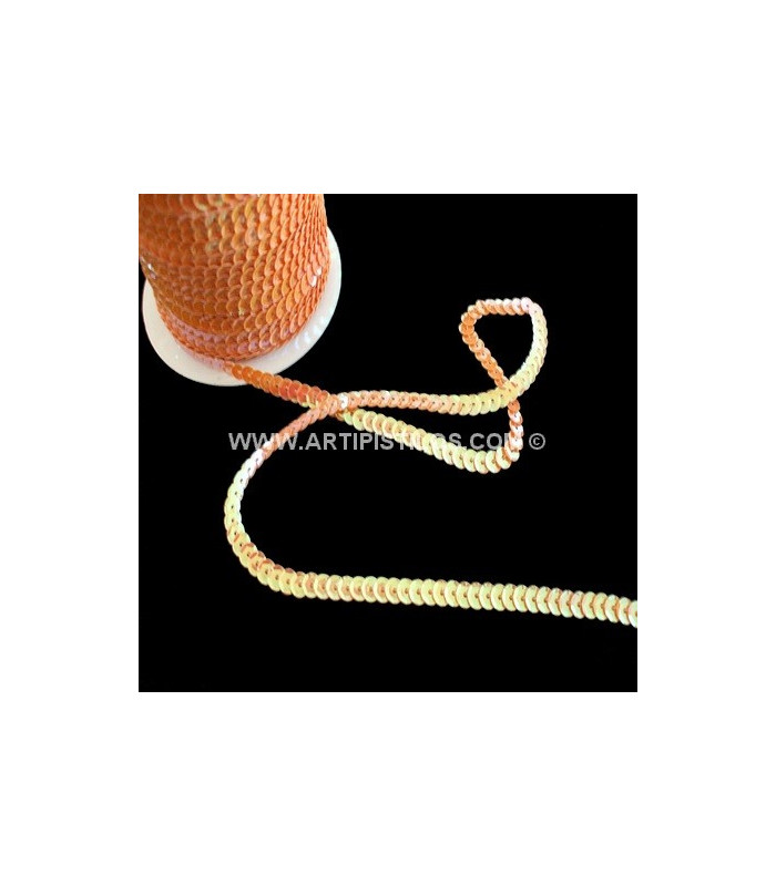 RUBAN PAILLETTES 6 MM. X 1 MT.