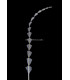 PLUME DIAMANT DÉCOUPÉE 25 CMS.