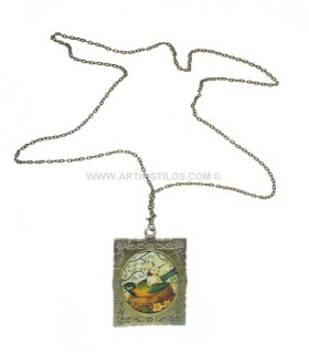 PENDENTIF RÉTRO CADRE NID