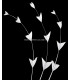 PLUME DE COQ DIAMANT 25 CMS.