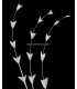 PLUME DE COQ DIAMANT 25 CMS.