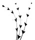 PLUME DE COQ DIAMANT 25 CMS.