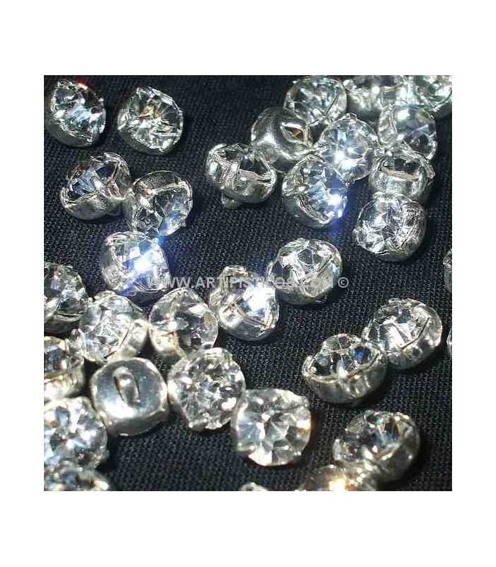 BOUTON CRISTAL SIMIL 7 CM.