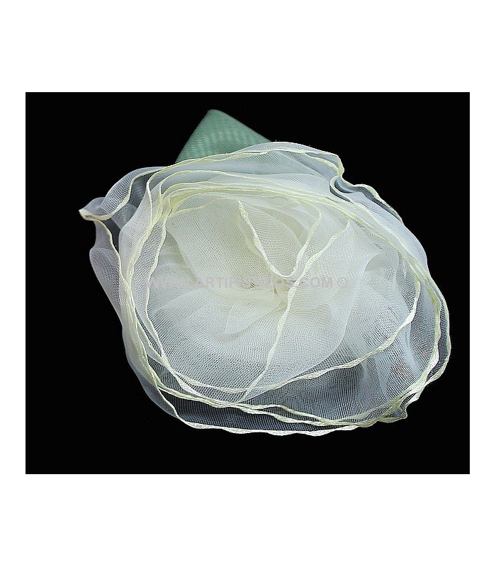 FLEUR EN ORGANZA 9 CMS.