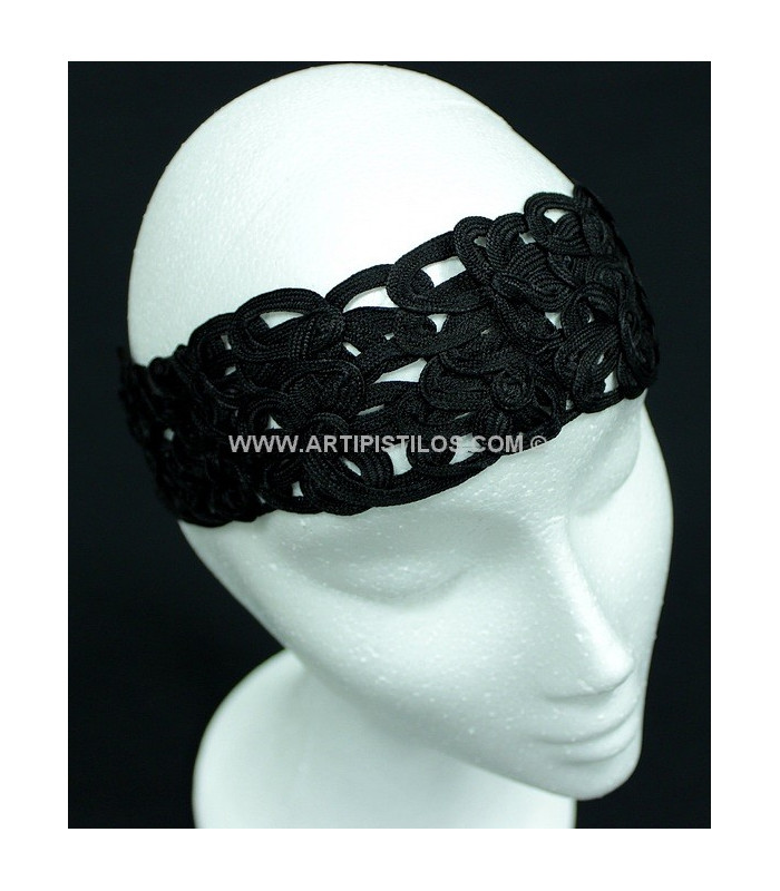 BANDEAU AVEC PASSEMENTERIE DE FLEURS