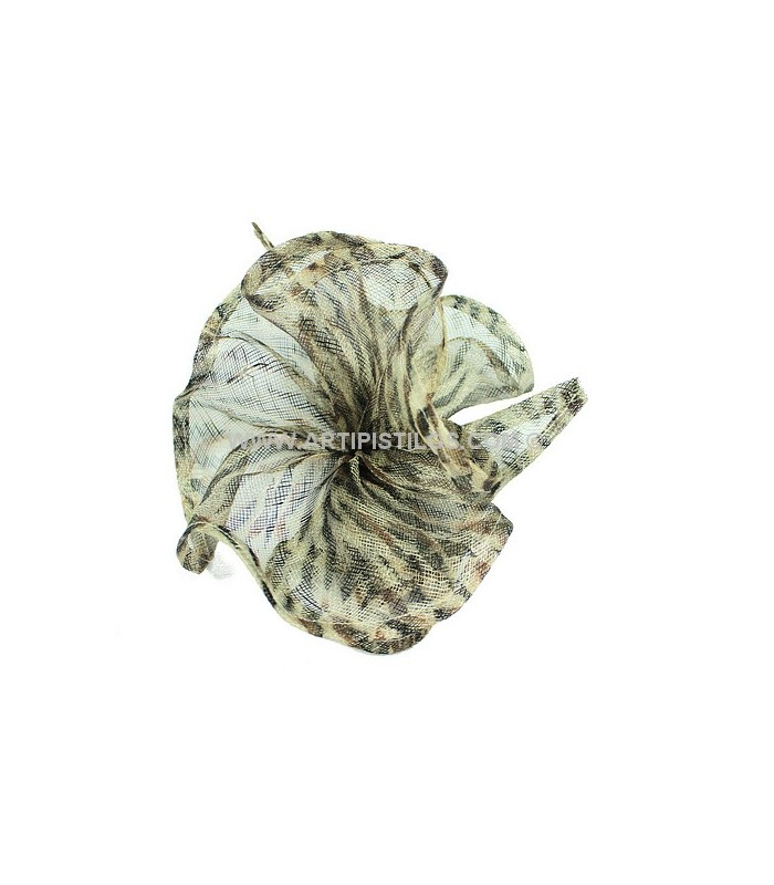 BASE SINAMAY IMPRIMÉE MARRON/NOIR FOND IVOIRE