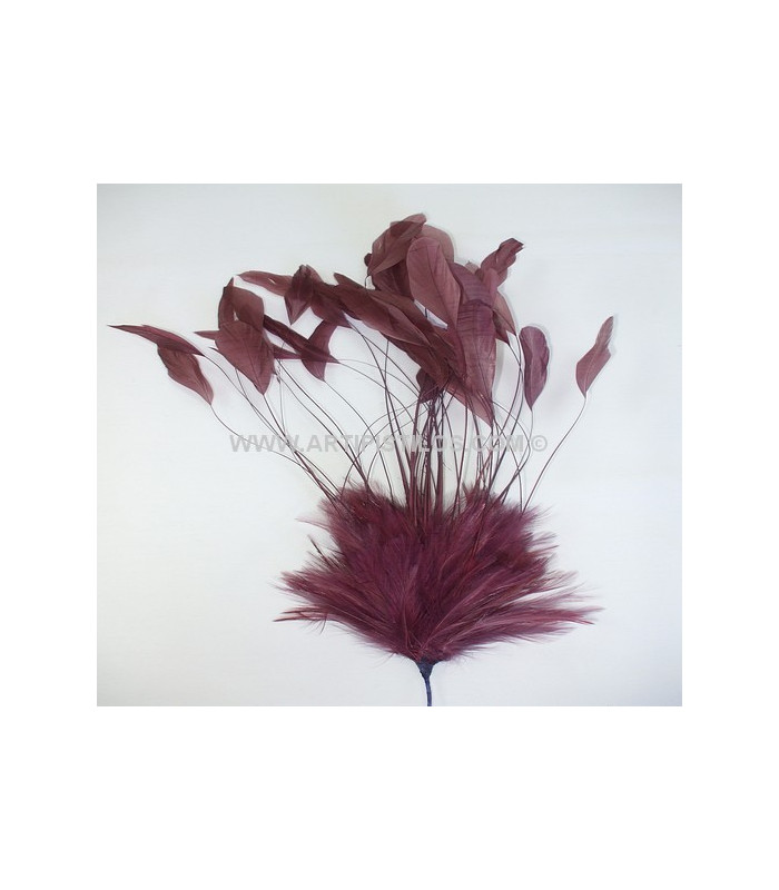 MONTAGE DE PLUMES DE COQ 30/35 CMS.