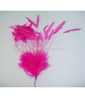 MONTAGE DE PLUMES DE COQ 30/35 CMS.