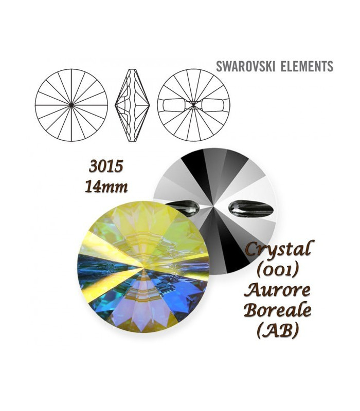 BOTON CRISTAL SWAROVSKI 14 MM.