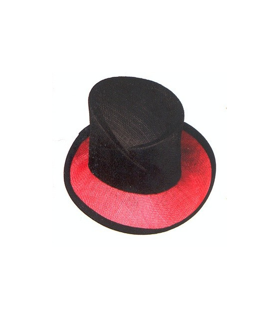 Minichapeau "clifford" Rojo/negro 9 X 15 Cms. - Mini-chapeaux