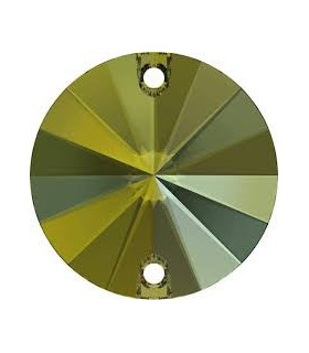 CRYSTAL SWAROVSKI IRIDISC. GREEN FOILED