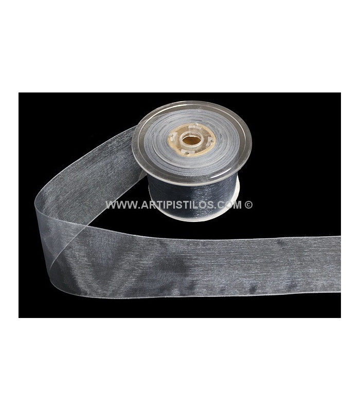 RUBAN ORGANDI CRISTAL 38 MM.
