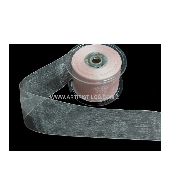 RUBAN ORGANDI CRISTAL 38 MM.