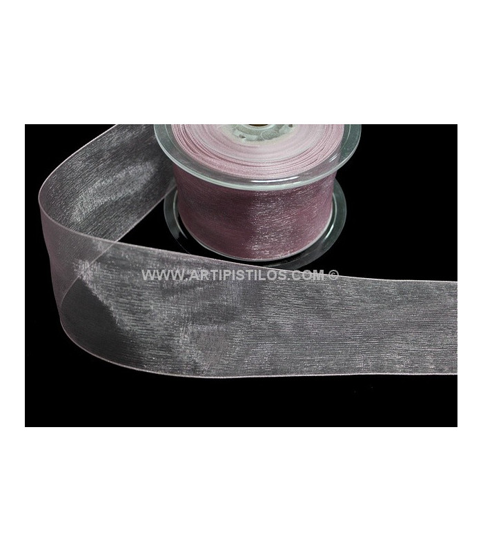 RUBAN ORGANDI CRISTAL 38 MM.