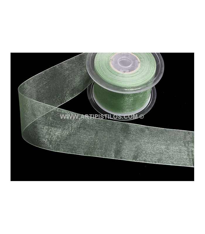 RUBAN ORGANDI CRISTAL 38 MM.