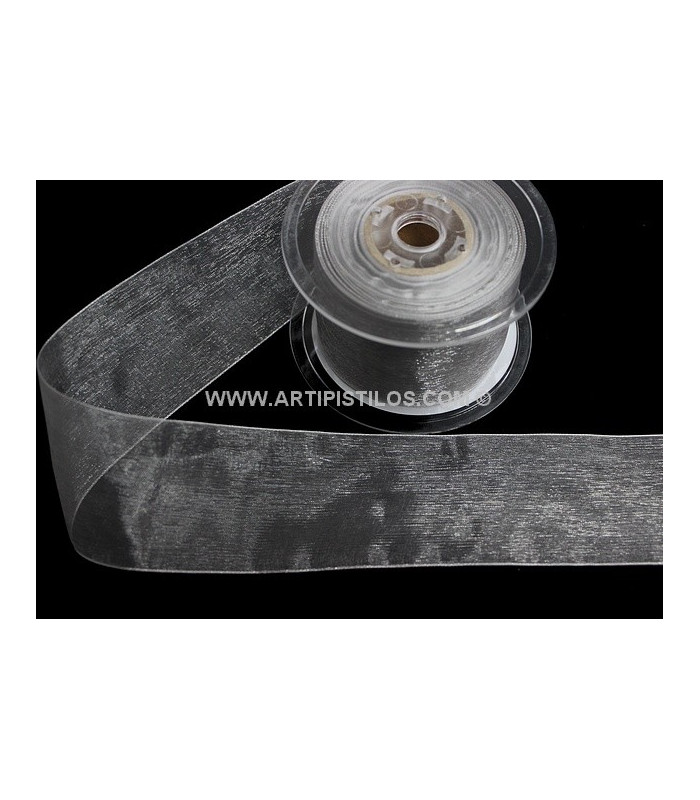 RUBAN ORGANDI CRISTAL 38 MM.